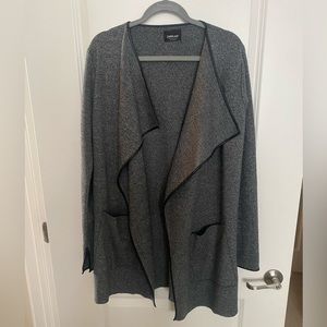 Zara oversized layering knit size medium with pleather lining and flare sleeve